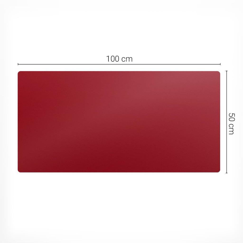 Antypoślizgowa Podkładka Na Biurko Do Biura Kolor Burgundowy 100X50 Cm