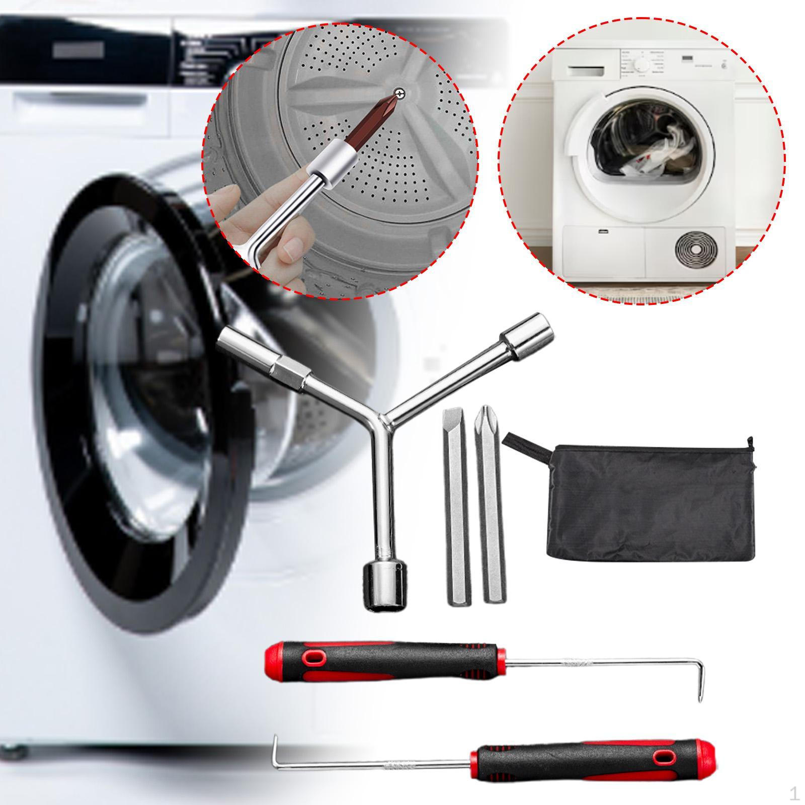 

Набор для обслуживания стиральных машин с Y-образными крючками и отвертками для чистки 5 pieces