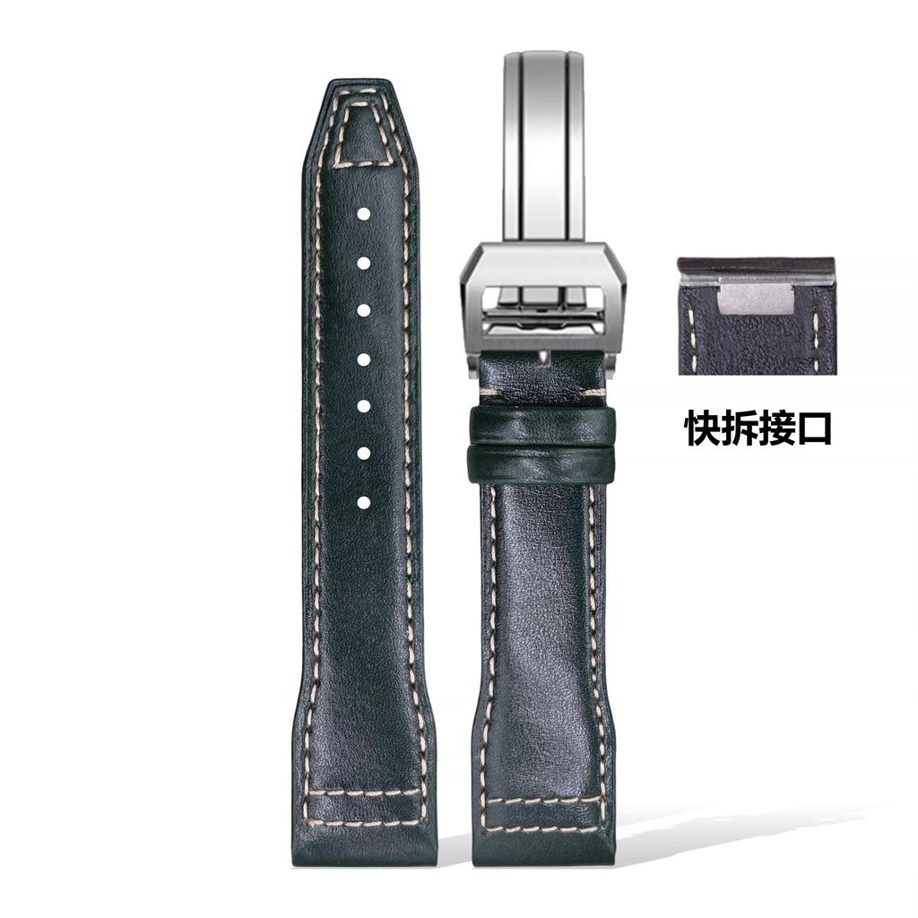 20mm 21mm Schnellwechsel-Armband für IWC Pilot Mark XVIII Le Petit Prince Spitfire Echts Leder Uhrenarmband Ersatz