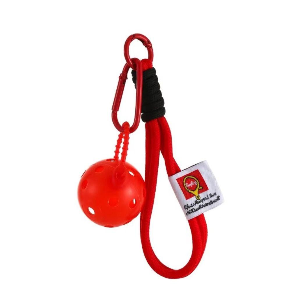 Decorative Pickleball Keyring Bag Charm Sports Keychain Portable Pickball Pendant Car Keychain