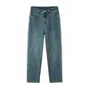 Autumn High Waist Slimming Straight Leg Stretch Jeans - Women's Soft Fabric Cropped Pants