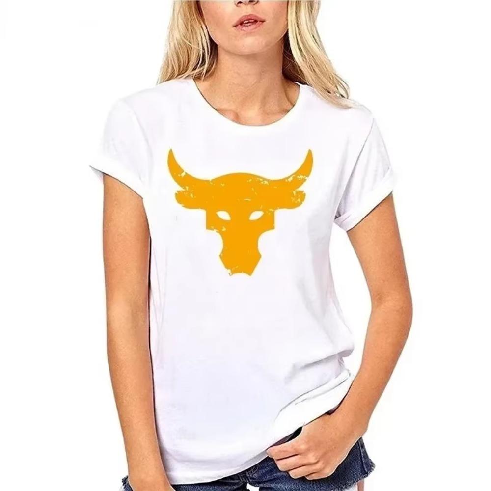 Men T Shirt Brahma Bull The Rock Project Gym TShirt Cotton Casual Fashion Tops Tee Streetwear Oversized Men Clothing