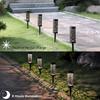 6Pcs Solar Outdoor Garden Light LED Hollow Carved Path Landscape Lawn Light For Garden Courtyard Terrace And Sidewalk Lighting