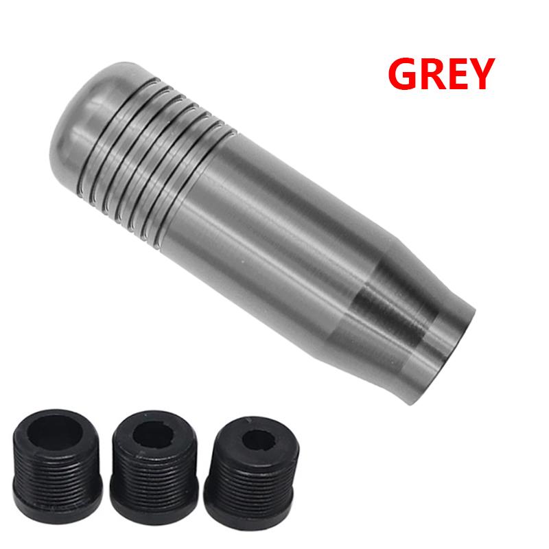 

Универсальный Авто 8,5 см Алюминиевый Удлиненный Рычаг КПП Ручной Автомобиль Ручка Переключения Передач Головка Рычага с 3 Адаптерами серый