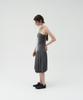 Loutaideu Two-Way Shirring Dress [Charcoal]