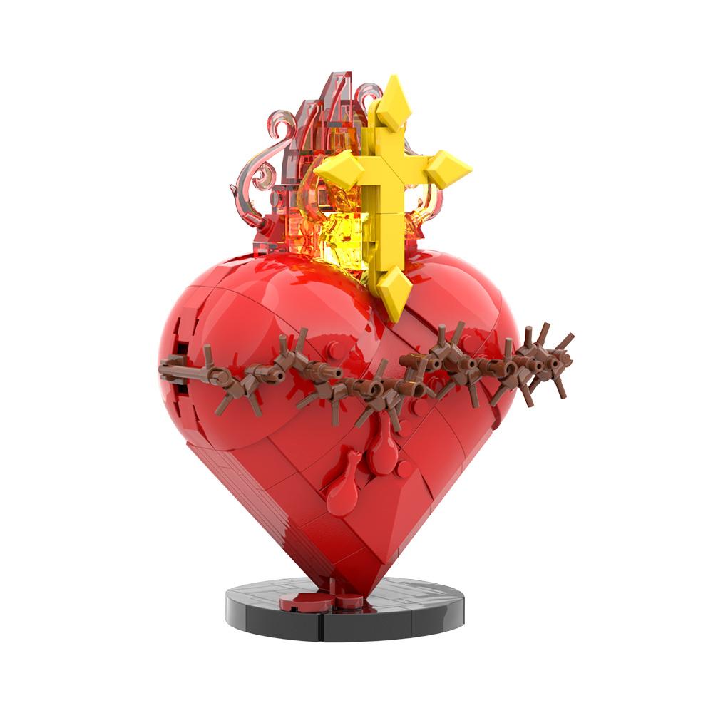 Ungiftige Gobricks Moc Christentum Heiliges Herz Jesu Bausteine Christentum Heiliges Herz Jesu Steine Spielzeug Geschenk