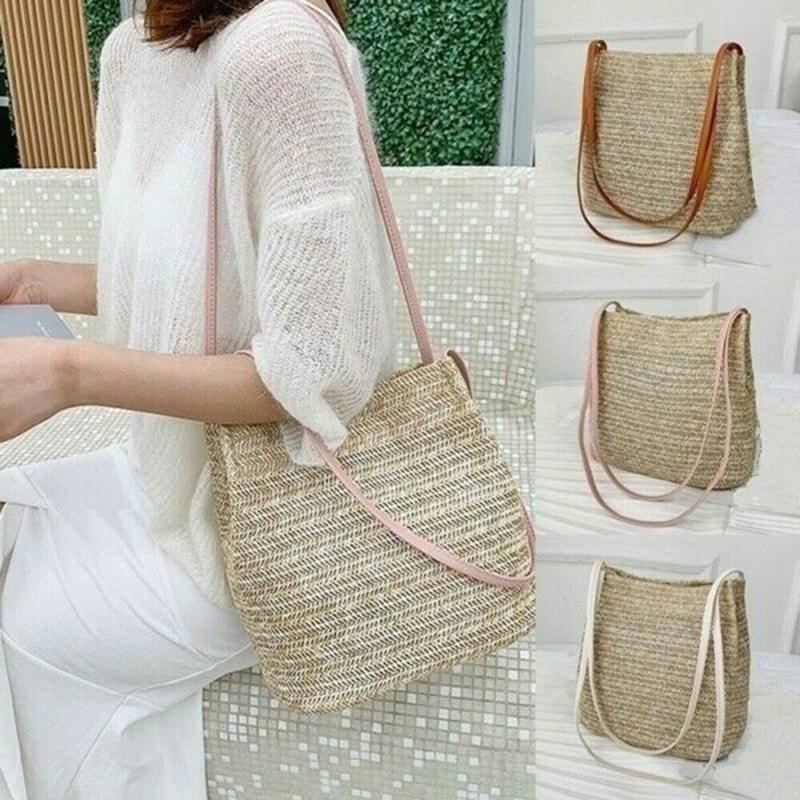 large wicker beach bag