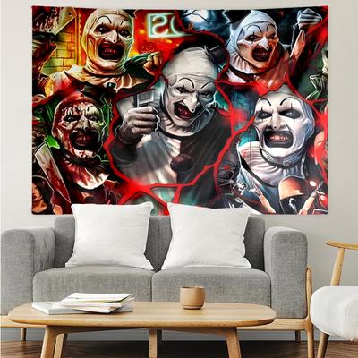 1PC Clown Horror K-pop Music Group Tapestry Accessories for Bedroom,Livingroom, Dormitory Room Wall Decor Fan Birthday Gifts