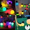 Solar LED Lichterkette 5m Wasserdicht Außen Dekoration für Camping und Partys