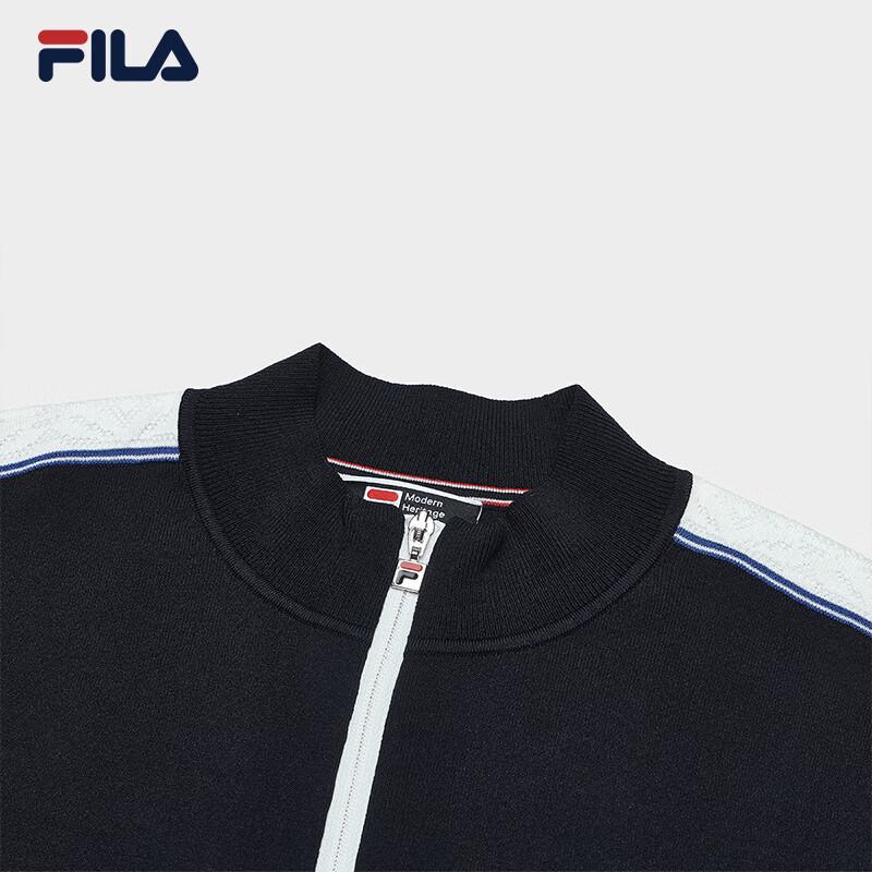 FILA Women's Casual Half-Placket Knitted Sweater