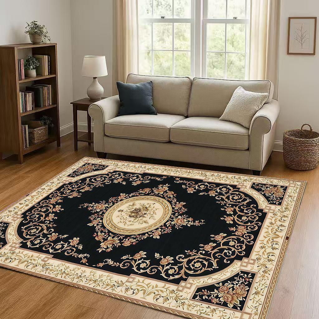 

3D Luxurious Persian Turkey Bohemian Living Room Non-Slip Area Rug Soft Carpet for Bedroom Sofa ,Easy Clean Home Decor Doormat 60cm x 90cm