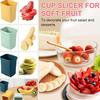 Strawberry Slicer Outdoor Camping Travel Fruit and Vegetable Platter Slicer Press Type Strawberry Banana Fruit Cutter Fruit and Vegetable Tool