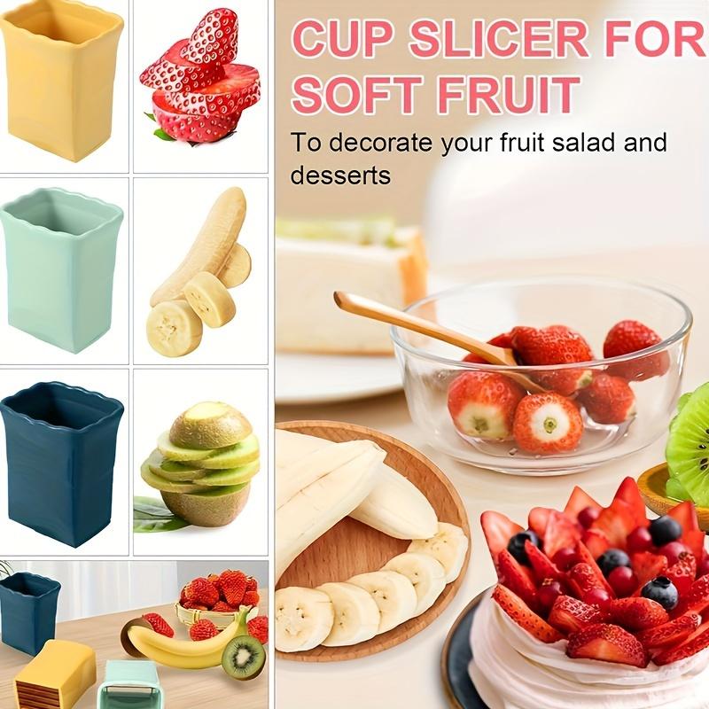 Strawberry Slicer Outdoor Camping Travel Fruit and Vegetable Platter Slicer Press Type Strawberry Banana Fruit Cutter Fruit and Vegetable Tool