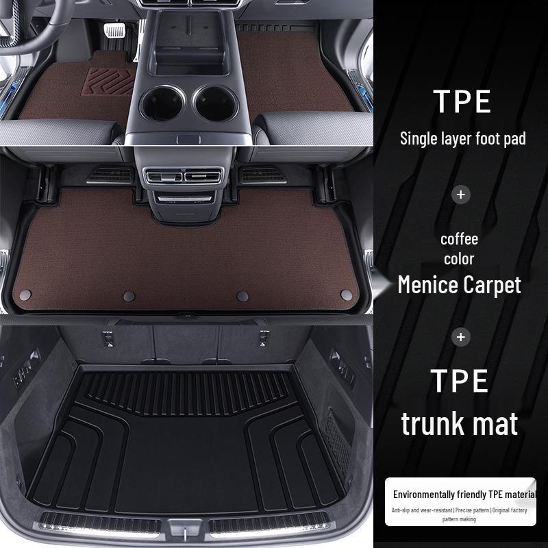 Full Coverage TPE Floor Mats for 2024 Li Auto L7 Car Accessories