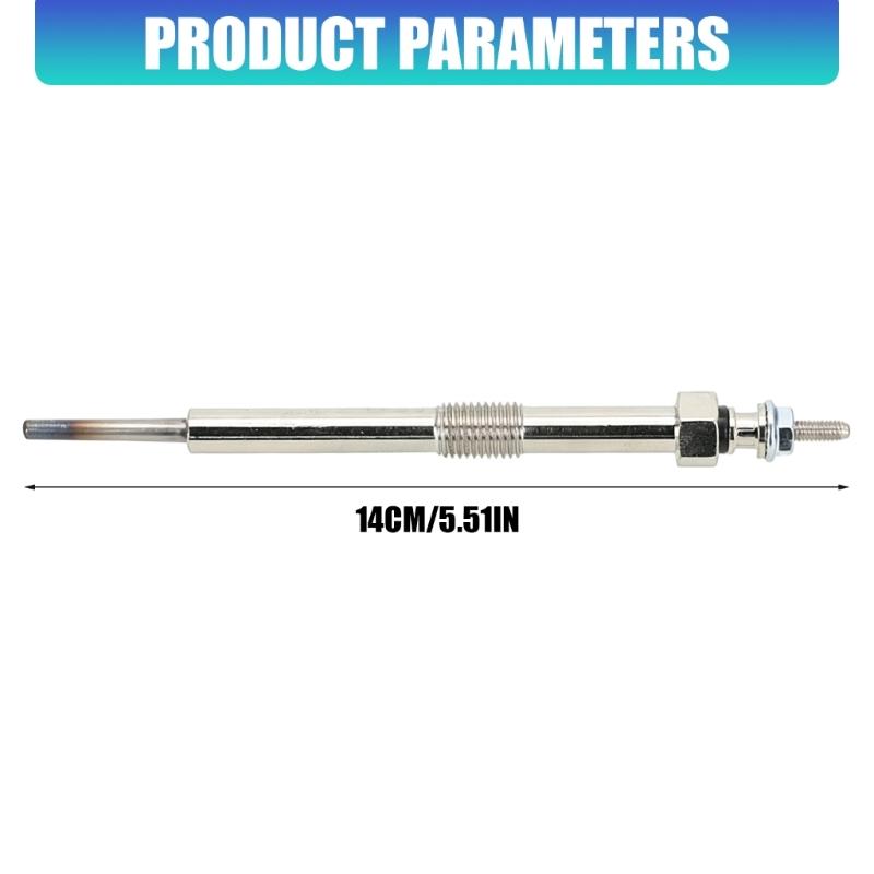 Cold-Start Engine Preheating Glow Plug with ABS Insulating Parts, Metal Heating Element and Threaded Mount, References 12639701 and 97364968 for Part