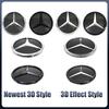 Hot Car Sticker For Mercedes Benz Silver And Black Front Grill Newest 3D Style Emblems W176 W246 W205 W212 W207 W217 W251 R231 W