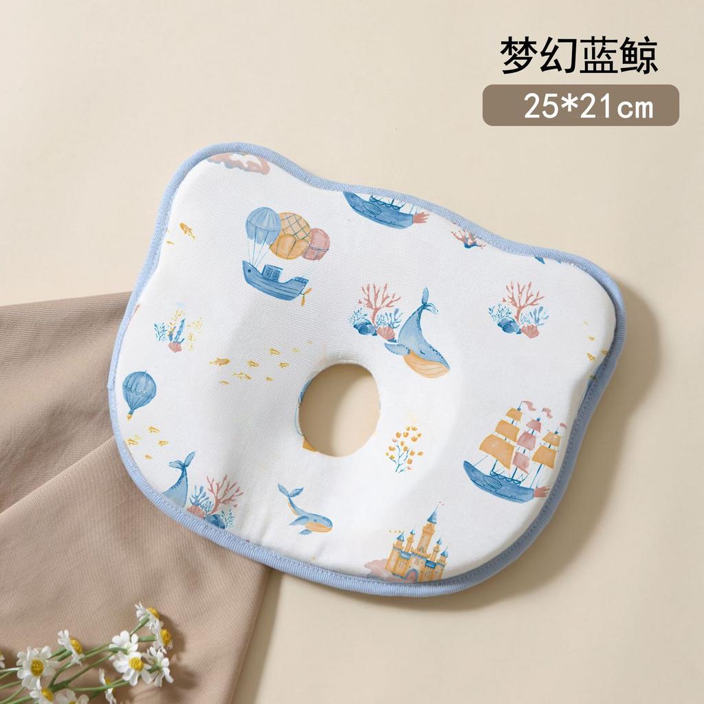 Baby Styling Pillow, Newborn Correction of Head Shape, Baby Anti Deviation Head from 0 To 6 Months, Universal Breathable Headrest for All Seasons