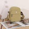 Lightweight Nylon Crossbody Bag with Front Flap Snap Closure Casual Mini Shoulder Purse for Daily Travel
