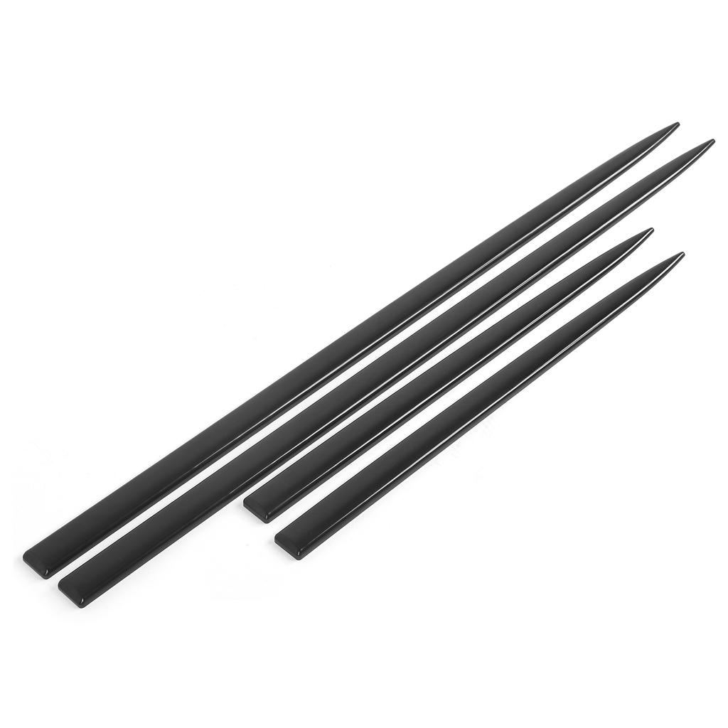 4PCS Body Side Trim Waterproof Bright Black Universal Door Protector Auto Modification Body Side Molding Exterior Belt Door Trim
