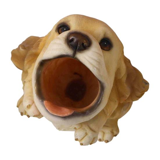 Cute Puppy Pen Holder Resin Desktop Organizer for Stationery Mini Dog Desktop Ornament Creative Gift for Students Office