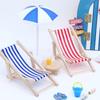 Creative Beach Scene Display Set with Accessories For Doll House Enthusiasts Microlandscape Beach Seashore Scene Setting