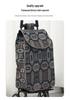 Foldable Ethnic-Style Shopping Cart for Groceries and Luggage
