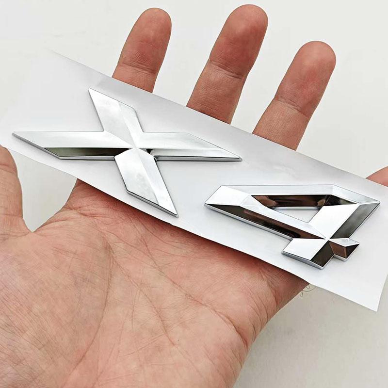 NEW 3D ABS Car Styling Logo X2 X4 Badge Sticker Rear Trunk Emblem Decals For BMW X2 X4 F39 F26 Auto Marking Accessories