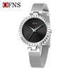 Ofns 1643 Brand Original Classic New Watches Fashion Women Quartz Movement Watch Geometric Dial Mesh Leather Belt Wristwatches