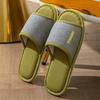 Cute Cotton Linen Slippers for Women - Silent Indoor Home Footwear for Spring and Autumn