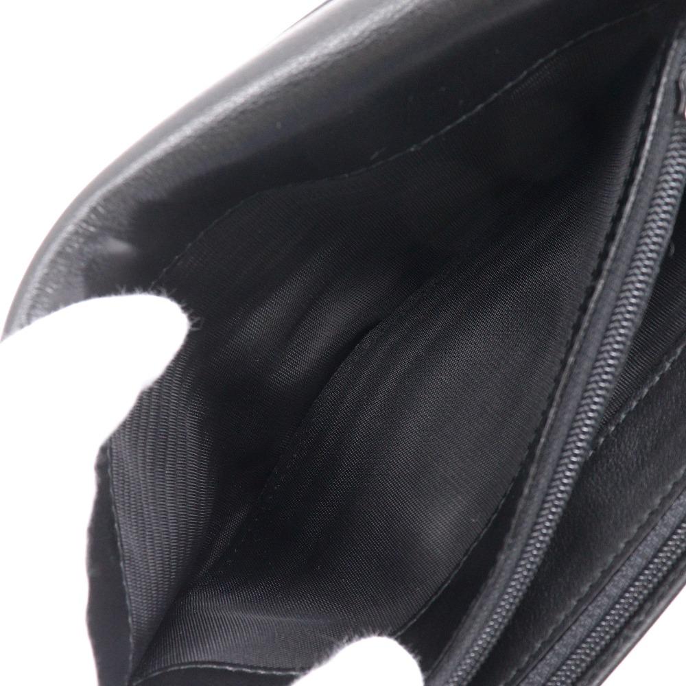 Salvatore Ferragamo Purse Black Calfskin Unisex Used