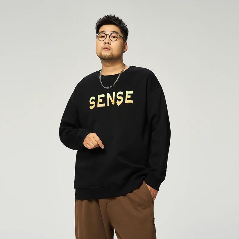 Printed soft high quality fabric wrinkle-resistant men's street sports casual breathable loose fashion trend comfortable long-sleeved tops