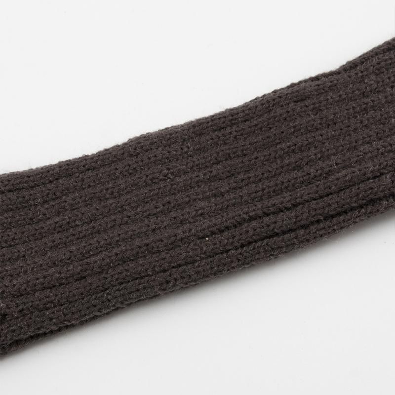 Half Finger Gloves for Typing Winter Knit Gloves with Thumb Holes Unisex Half Finger Mittens Stretchy Warm Long Gloves