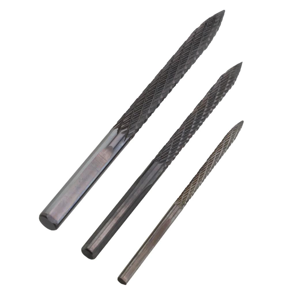 Accessories Car Carbide Burr Drill Bit Silver Tools Kit Wire Cutter 3PCS 3mm/4.5mm/6mm Drill Bits High Quality