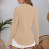 Women's Yoga Clothes Long Sleeve Pocket Style Sports Running Quick Dry Fitness Clothes Sun Clothes