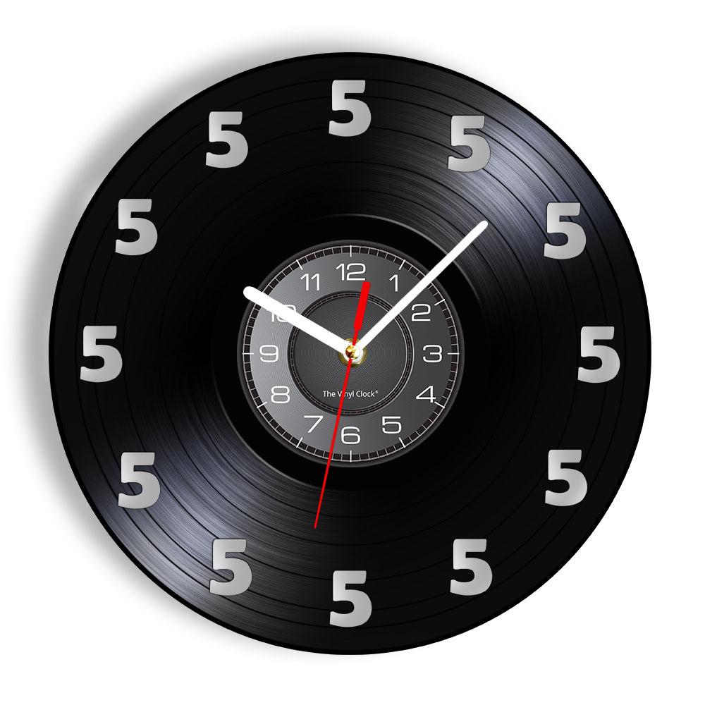 It s Always Five O Clock Somewhere Wine O Clock Only 5 Wall Watch Made of Real Vinyl Record Wall Clock Wine Lover Man Cave Gift