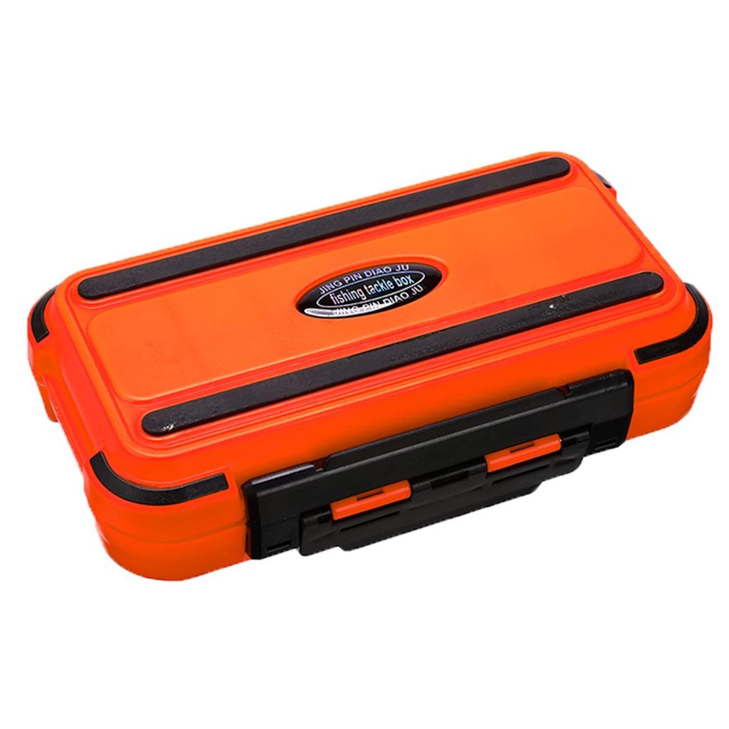 EXDUCT Fishing Tackle Storage Tool Tackle Set of 2 Case, Box, Box, Double-Sided Waterproof, Fishing, (Black + White)