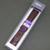 SEIKO Watch Leather Dark Bamboo Pattern Embossed on Leather Rubber Price Strap, Band, 20mm, Brown, RS02C20BN