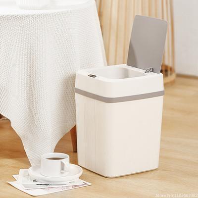 12L Automatic Smart Sensor Trash Can Luxury Induction Sensor Garbage Trash Bin For Bathroom Toilet Kitchen Wastebasket Can