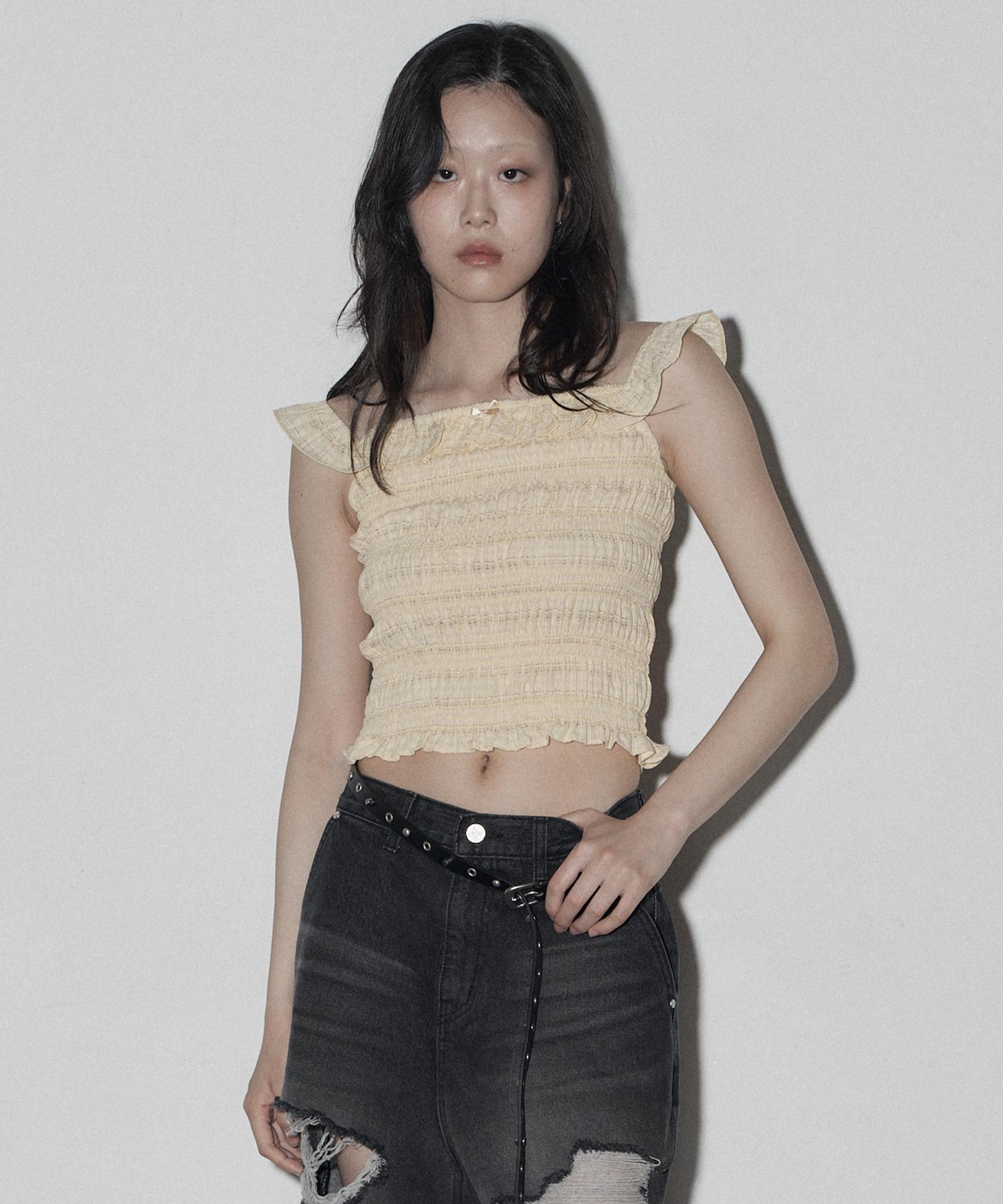 Midnight Move Smk Top (Yellow) Yellow