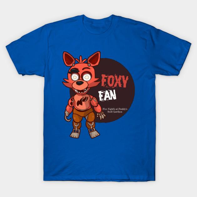 Unisex Fashion TShirt Five Nights At Freddys Foxy Fan Print TShirt Plus Size S-5XL T-Shirt 100%Cotton Tops O Neck Short Sleeve Tees