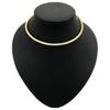 Silver Round Collar Neck Ring Metal Neck Ring Necklace Fashion Round Necklace  For Women Men