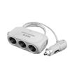 3 In 1 Dual USB Car Cigarette Lighter Splitter Fast Charging Car Phone Charger 12V 24V Auto Charger Adapter for Car DVR Dashcam