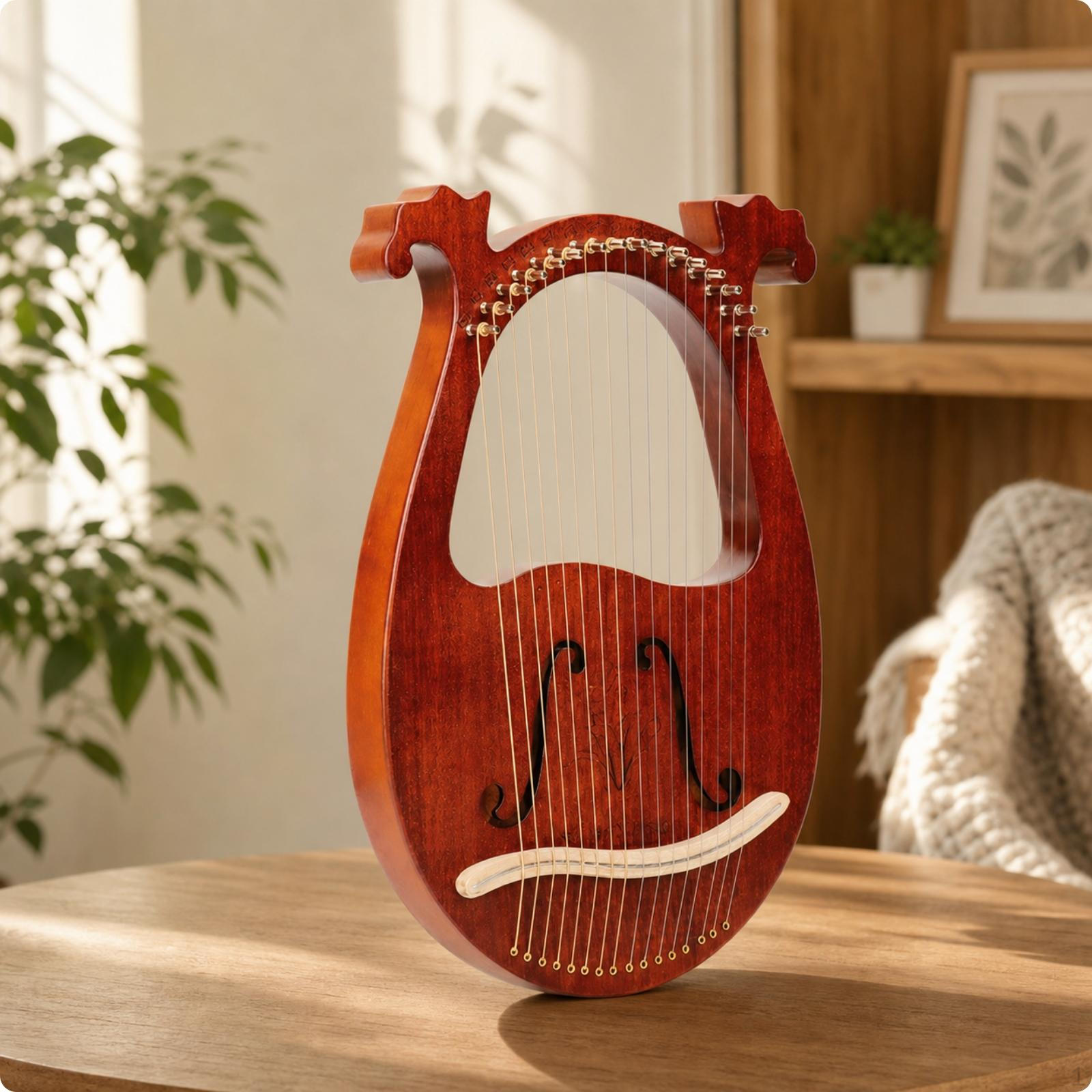 16-String Lyre Harp Acoustic Easy to