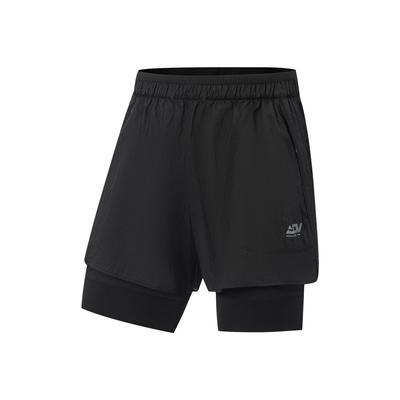 Li Ning X Nine Point Nine Collaboration Outdoor Running Adv Series Fashion Casual Versatile Loose Letter Print Sports Shorts Men Shorts AKSV887-1