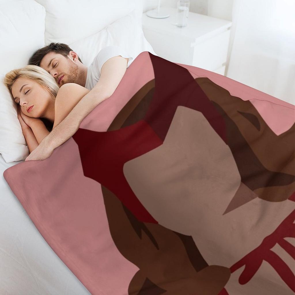 Halloween Witch Throw Blanket warm for winter Flannel Decoratives Softest Blankets