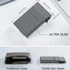 Kleine geschützte Aluminium-Kartenorganizer mit Schnellverschlussmechanismus Einfach zu bedienen für Geschäftsreisen Unverzichtbar