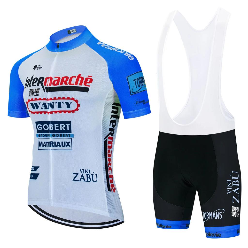 Tour De France Team Clothing Spring and Summer Men's Road Bike High Elastic Quick Drying Breathable Cycling Suit Bicycle Suit