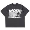 Unisexs oversized cotton retro aesthetic graphic Tshirt Korean fashion clothing Y2k street design Harajuku shortsleeved Tshirt