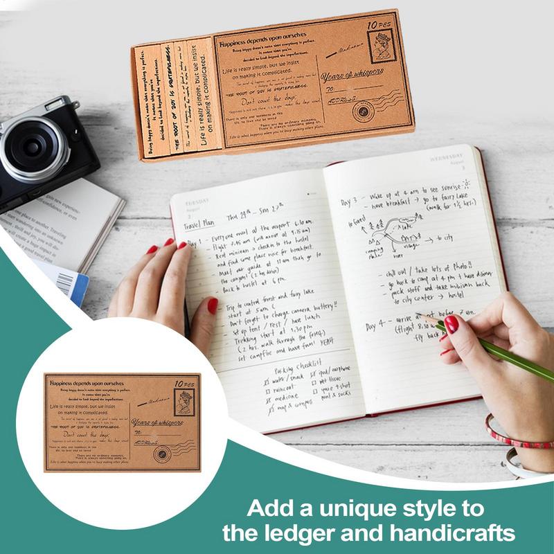 Wooden Crafting Rubber Stamps Wooden Rubber Retro Scrapbooking Stamps Versatile Exquisite Art Craft Supplies For Kids Adults