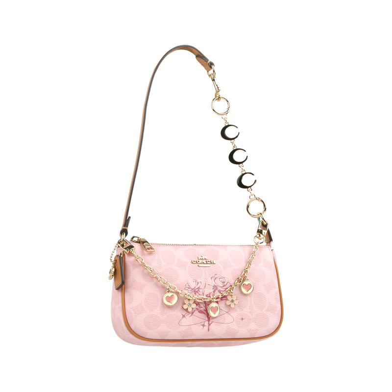 COACH shoulder bag [Customized bag] Nolita 19 Jiuqi Xinghuayu Classic Presbyopia Princess Style Literary Dopamine Rouge Snow Coat without gift box